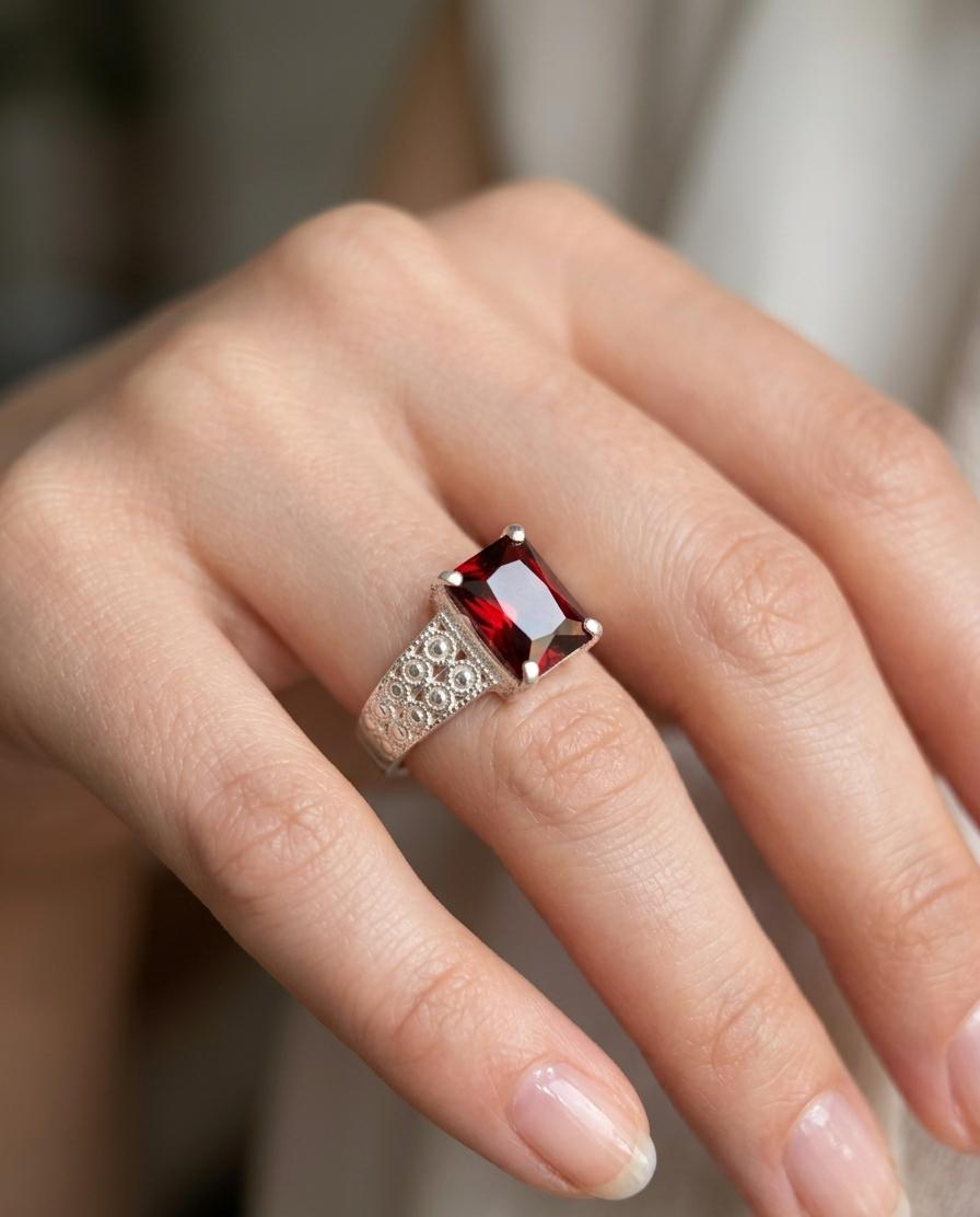Royal Velvet Silver Ring