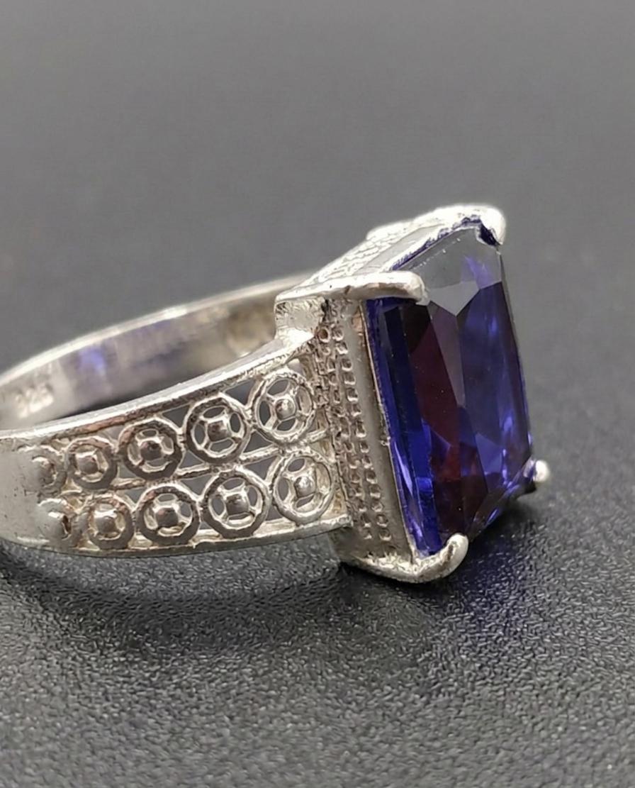 Royal Velvet Silver Ring