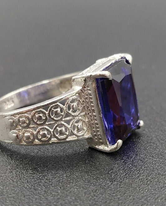 Royal Velvet Silver Ring