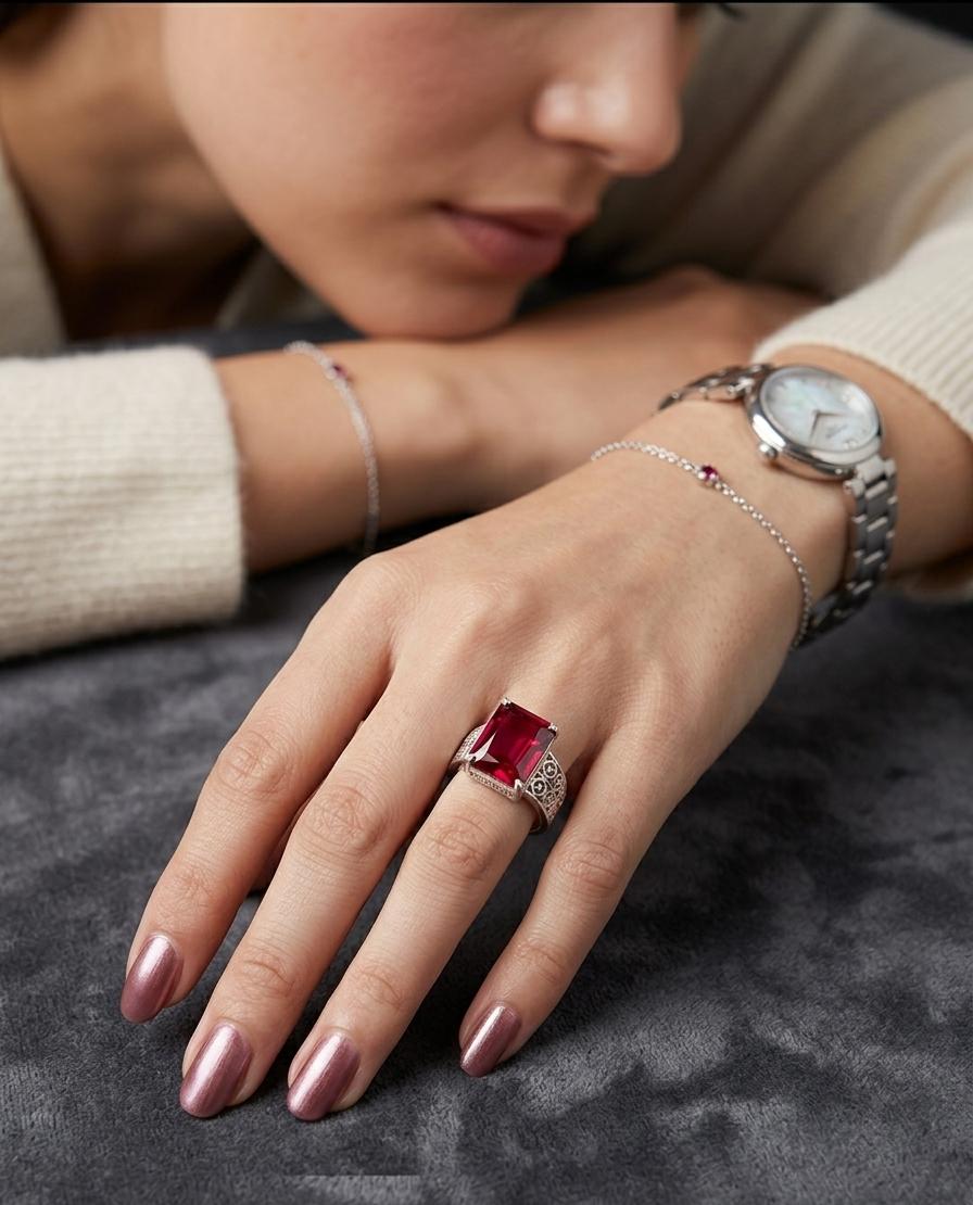 Royal Velvet Silver Ring